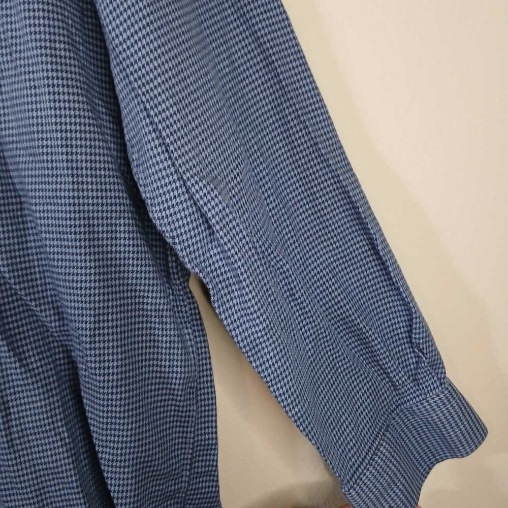 Robert Graham Shirt Mens XL Blue Modern American Tailored Fit Flip Cuff AB50 - Picture 6 of 12